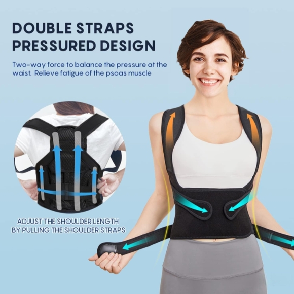 Adjustable Back Brace Posture Corrector For Men & Women - Picture 4 of 10